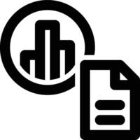 Data Visualization, Data Analysis, Data Analytics Outline Icon vector