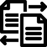 Data Transfer, Data Migration, Data Sharing Outline Icon vector
