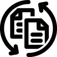 Data Update, Data Processing, Data Outline Icon vector