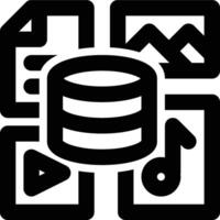 Data Variety, Data, Variety Outline Icon vector