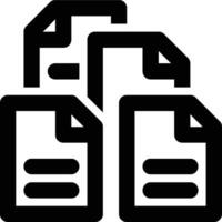 Data, Information, Big Data Outline Icon vector