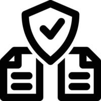 Information Privacy, Data Privacy, Data Security Outline Icon vector