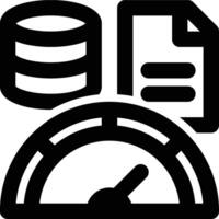 Data Velocity, Data, Velocity Outline Icon vector