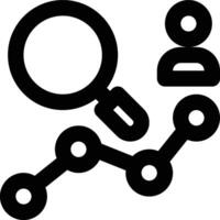 Behavioral Analytics, Customer, User Behavior Outline Icon vector