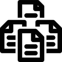 Data Quantity, Big Data, Information Outline Icon vector