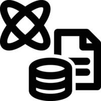 Data Science, Database, Big Data Outline Icon vector