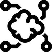 Artificial Intelligence, AI, Technology Outline Icon vector