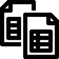 Structured Data, Data, Table Outline Icon vector