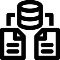 Data Architecture, Big Data, Architecture Outline Icon vector