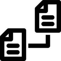 Relational Data, Data, Replication Outline Icon vector