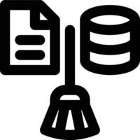 Data Cleansing, Data Cleaning, Data Processing Outline Icon vector