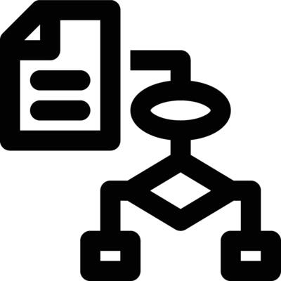 Algorithm, Big Data, Data Outline Icon