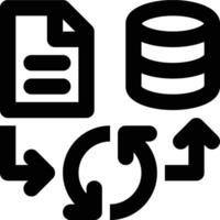 ETL, Extract, Transform Outline Icon vector