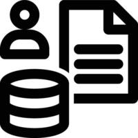 Data Steward, Database Administrator, Data Analyst Outline Icon vector