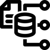 DBMS, Database, Management Outline Icon vector