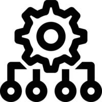Concurrency, Multitasking, Parallelism Outline Icon vector