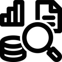 Big Data, Analysis, Analytics Outline Icon vector