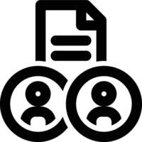 Demographic Data, User, Customer Outline Icon vector