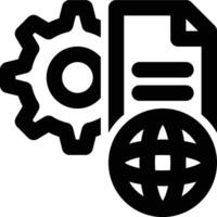 Big Data, Engineering, Development Outline Icon vector