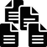 Data, Information, Big Data Glyph Solid Icon vector