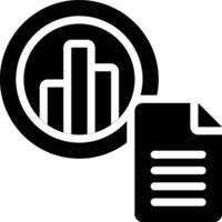 Data Visualization, Data Analysis, Data Analytics Glyph Solid Icon vector