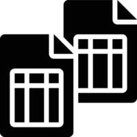 Data Set, Datasets, Data Glyph Solid Icon vector