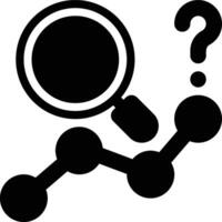 Predictive Analytics, Predictive Analysis, Prediction Glyph Solid Icon vector