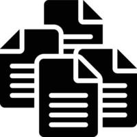 Data Quantity, Big Data, Information Glyph Solid Icon vector