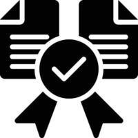 Data Quality, Data Value, Data Validation Glyph Solid Icon vector