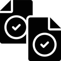 Data Value, Data, Validation Glyph Solid Icon vector