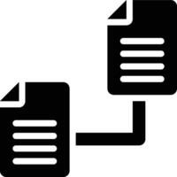 Relational Data, Data, Replication Glyph Solid Icon vector