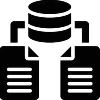 Data Architecture, Big Data, Architecture Glyph Solid Icon vector