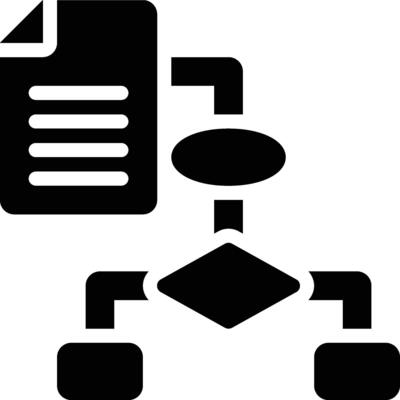 Algorithm, Big Data, Data Glyph Solid Icon
