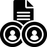 Demographic Data, User, Customer Glyph Solid Icon vector