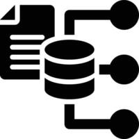 DBMS, Database, Management Glyph Solid Icon vector
