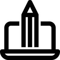 Graphic Design, Visual Design, Computer Design Outline Icon vector
