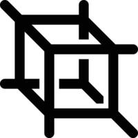 3D, Objects, Form Outline Icon vector