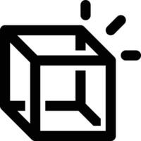 Highlight, 3D, Object Outline Icon vector