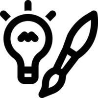 Design Idea, Inspiration, Design Concept Outline Icon vector