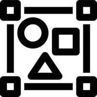 Objects, Shapes, Graphic Design Outline Icon vector