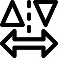 Kerning, Line Spacing, Space Outline Icon vector