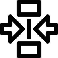 Center Alignment, Align Center, Horizontal Alignment Outline Icon vector