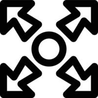 Move, Moving, Movement Outline Icon vector