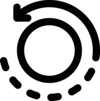 Rotation, Rotate, Turning Outline Icon vector