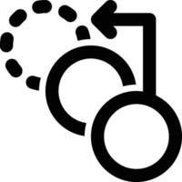 Send Backward, Move, Backward Outline Icon vector