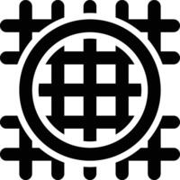 Grid, Pixel, Pixel Perfect Outline Icon vector