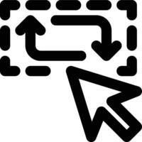 Inverse, Invert, Selection Outline Icon vector