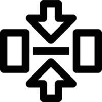 Center Alignment, Align Center, Vertical Alignment Outline Icon vector