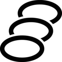 Ellipse, Circle, Layer Outline Icon vector