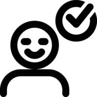 User Friendly, User Satisfaction, User Experience Outline Icon vector
